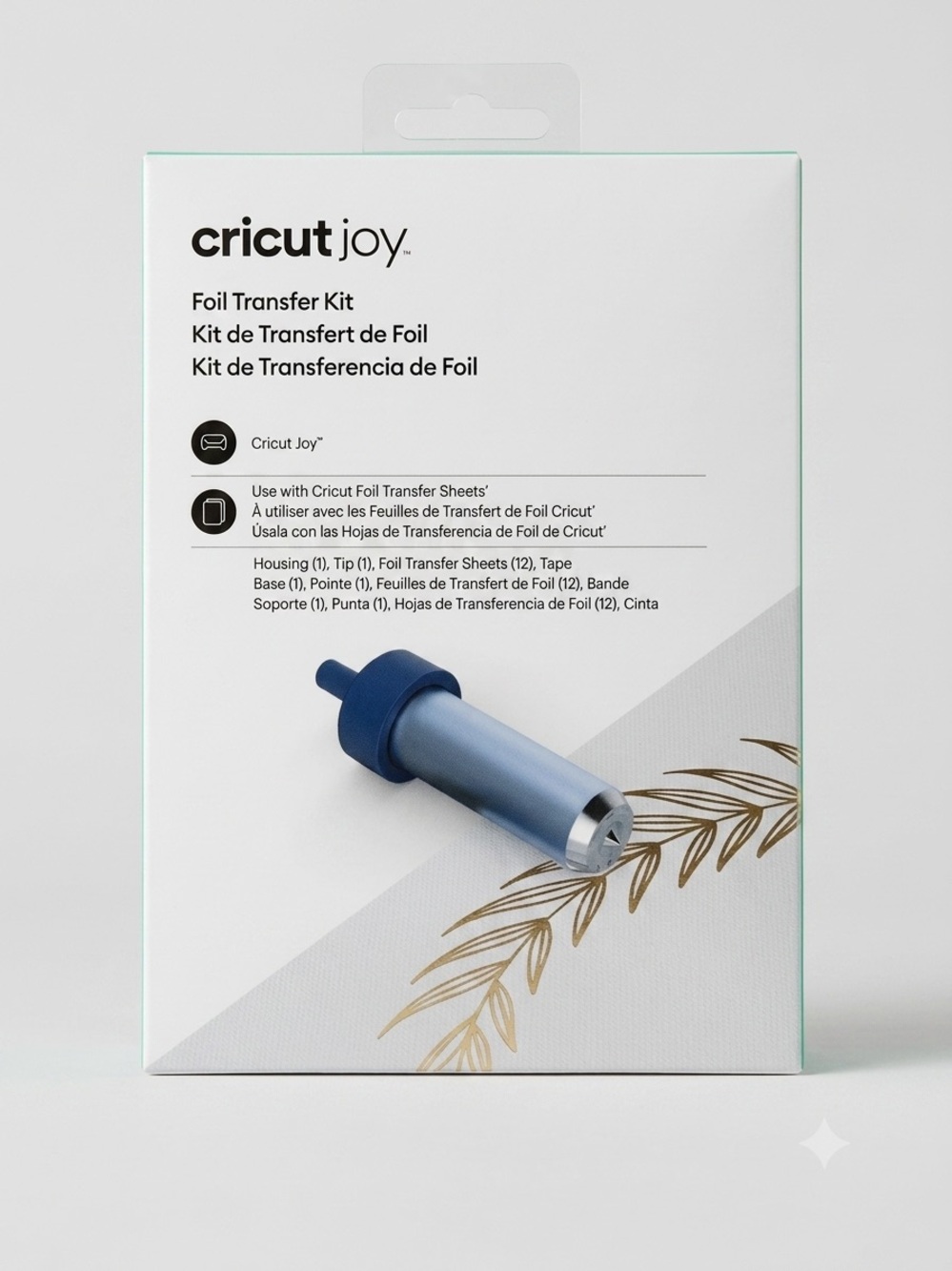 Cricut Foil Transfer Kit - White Packaging with Teal Accent damaged box